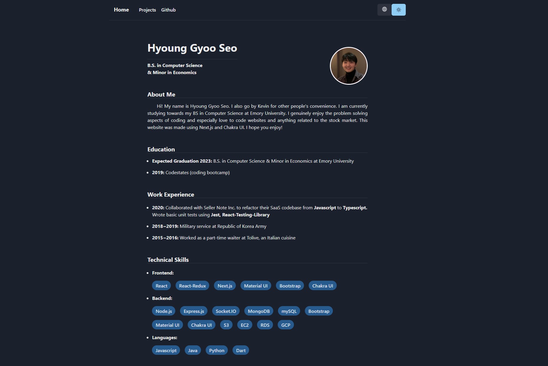 Personal Website